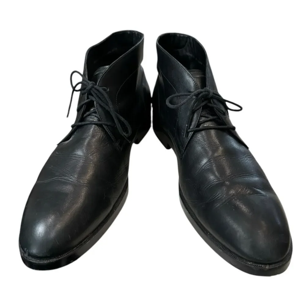 Cole Haan Men's C24498 Harrison Grand Chukka Black Leather Boots 11